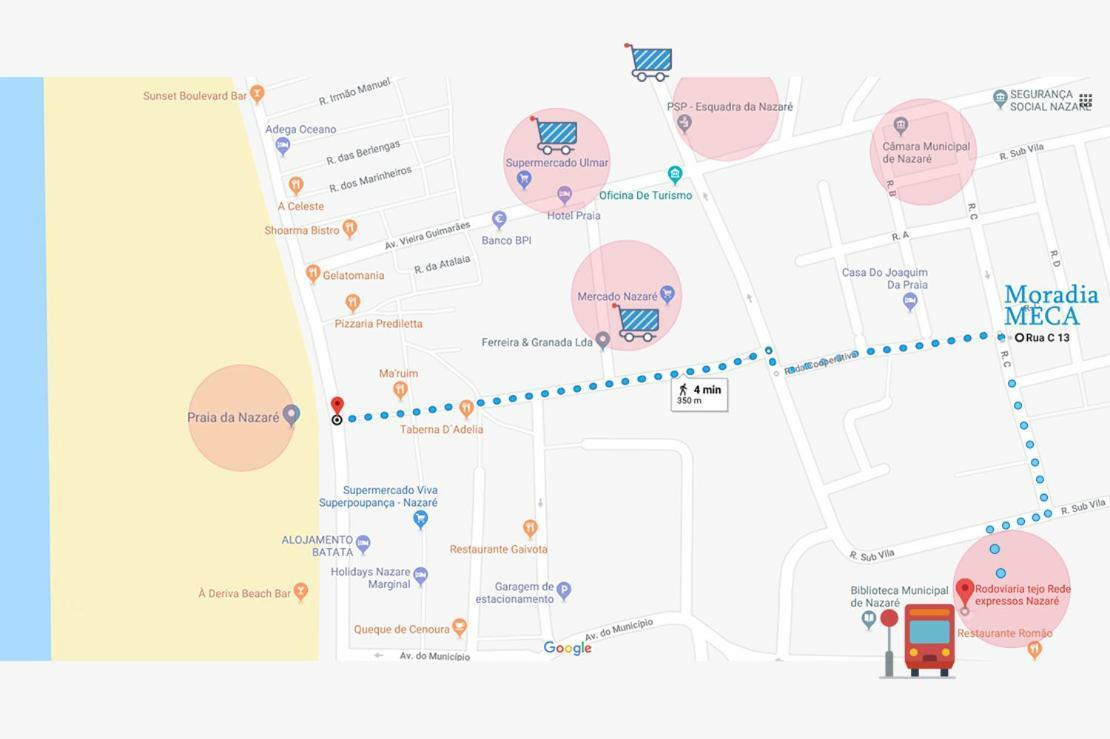 Moradia Meca - Casas para Férias Nazaré Exterior foto